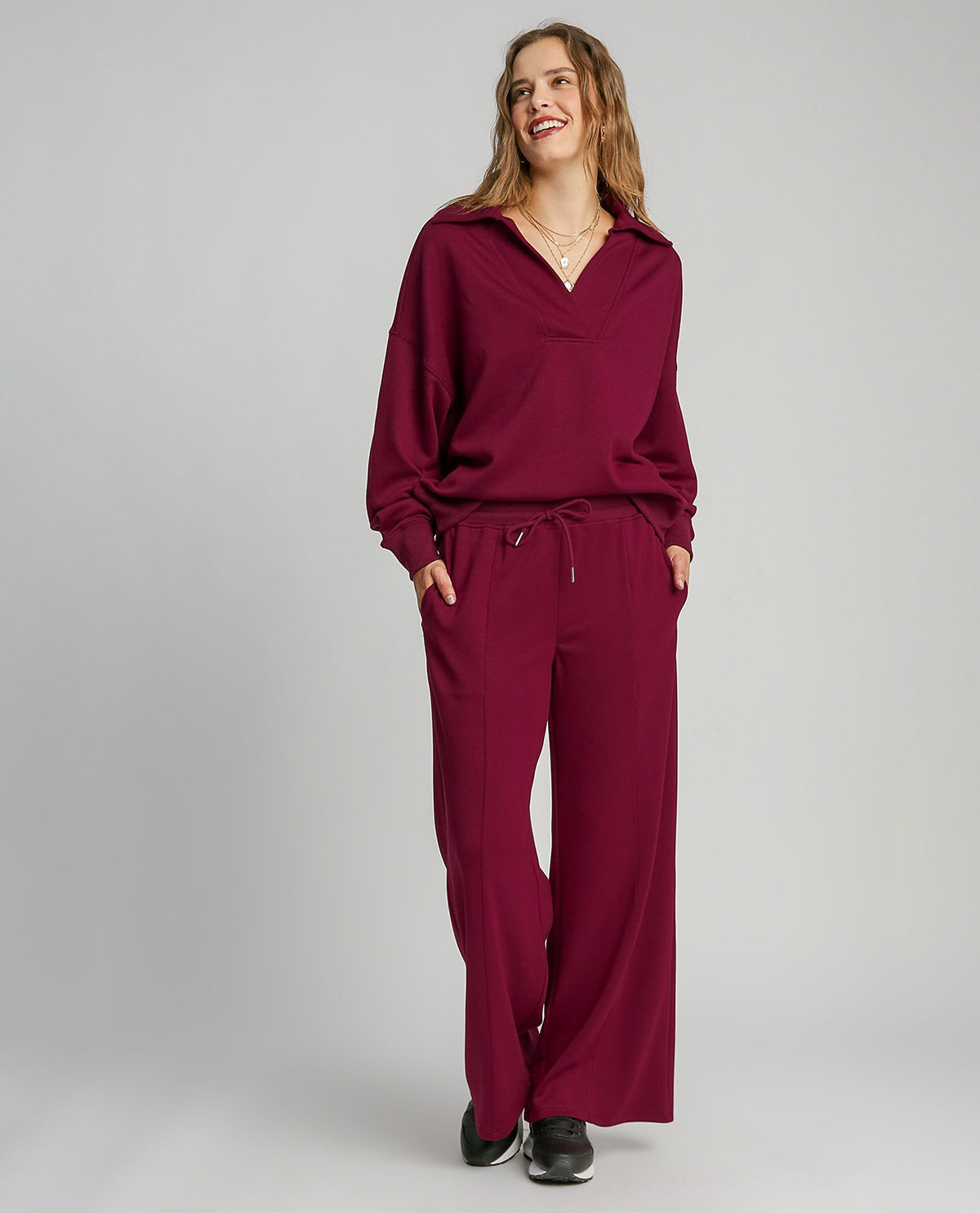 Relaxed Wide Leg Pant