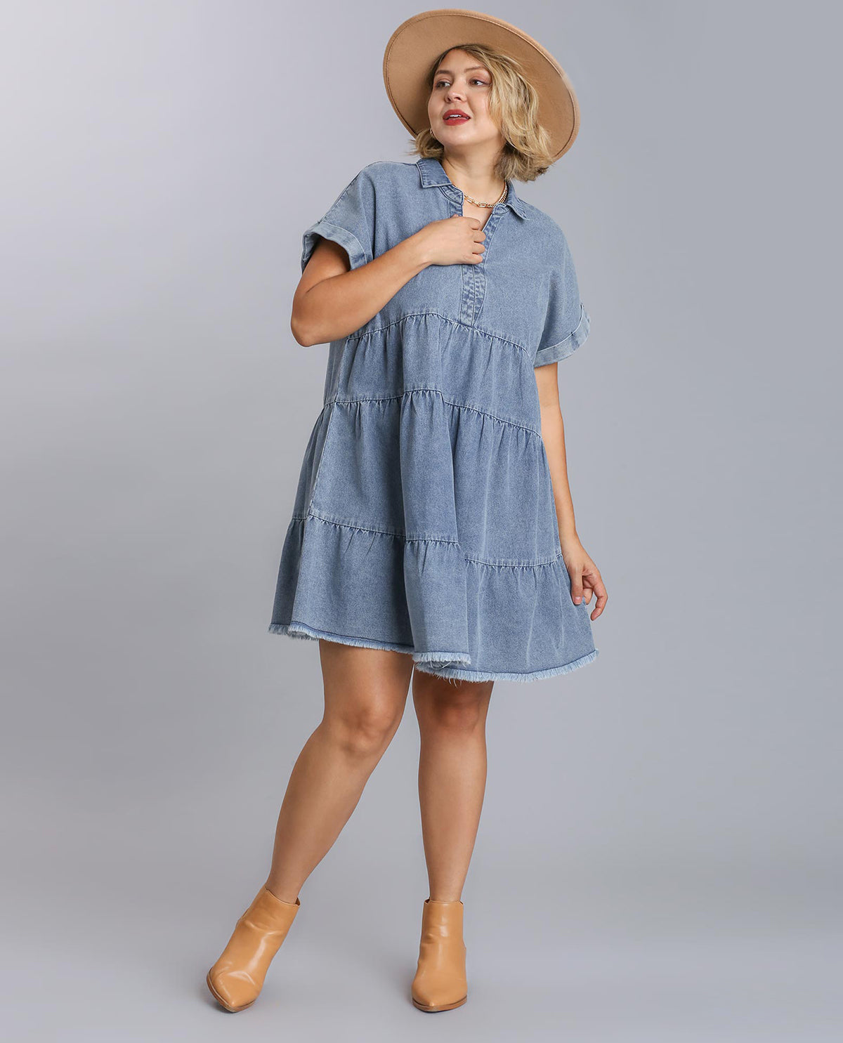 Umgee denim store dress