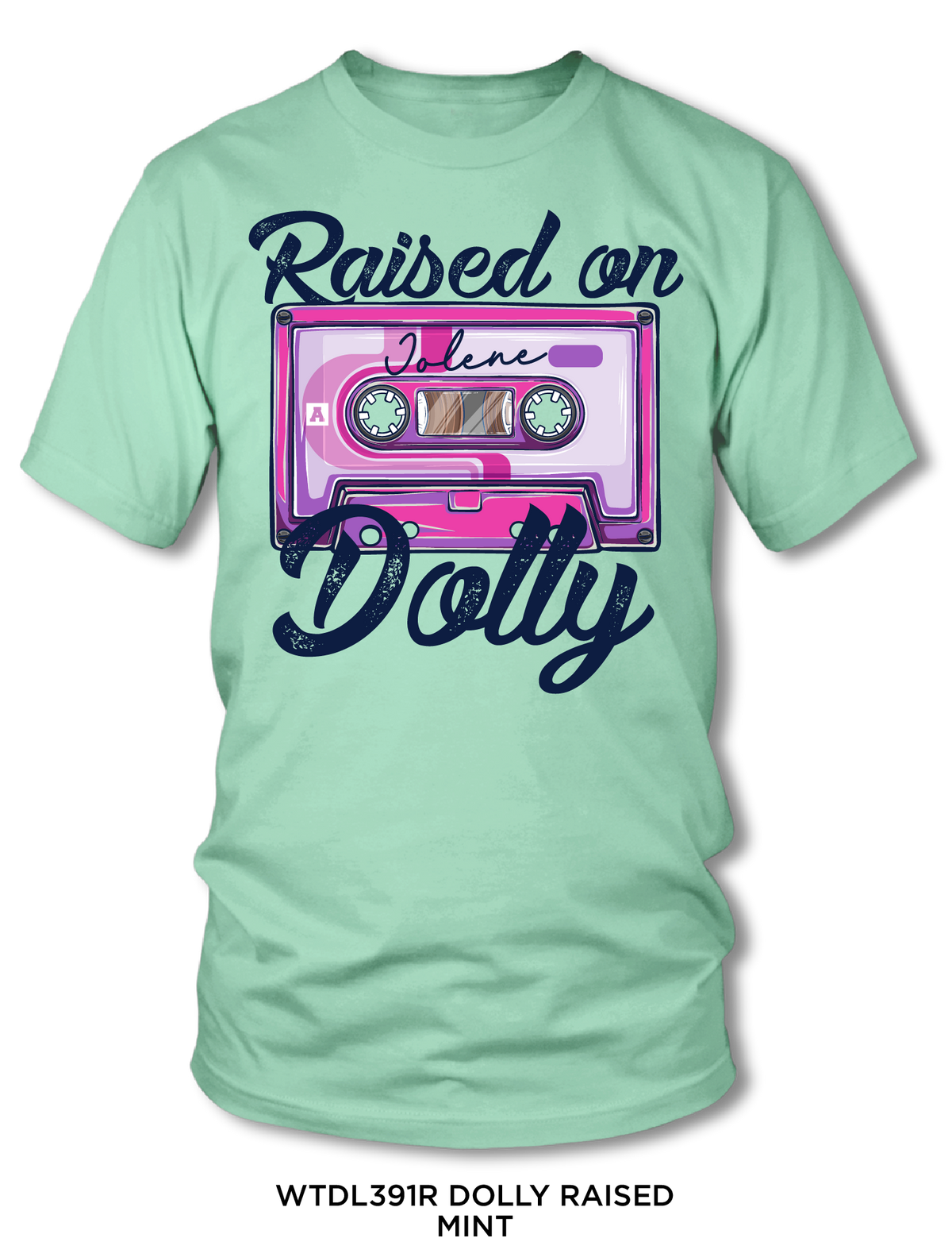 Missy Dolly Raised Short Sleeve Screen Tee