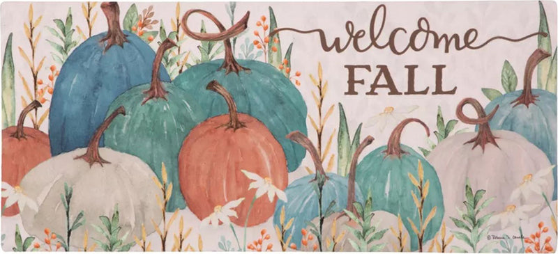 Welcome Fall Pumpkin Sassafras Switch Doormat