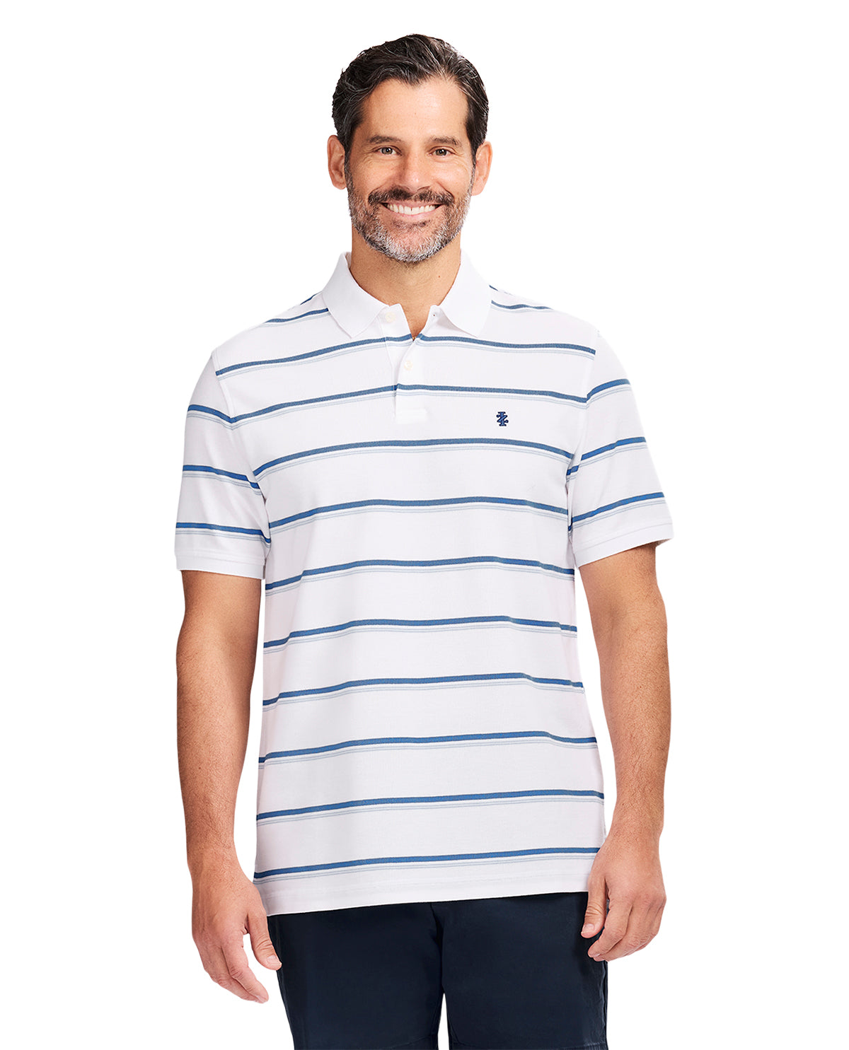 Izod Short Sleeve Stripe Polo
