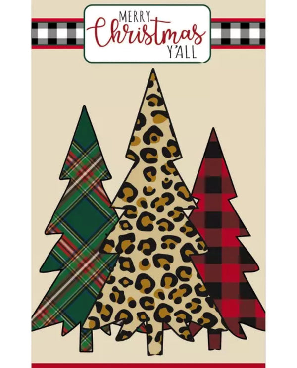 Christmas Tree Garden Suede Flag