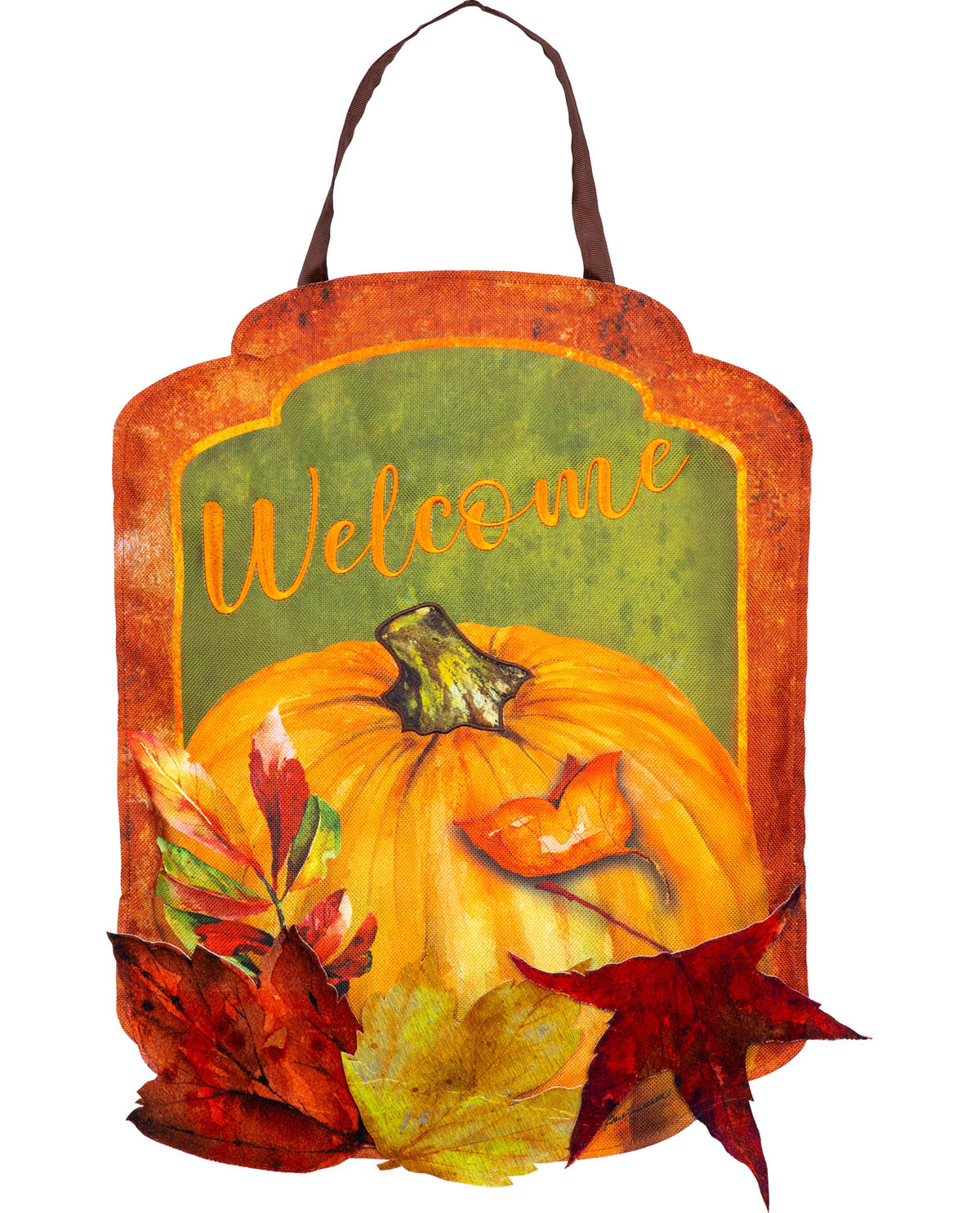 Maple Leaves & Pumpkin Door Decor