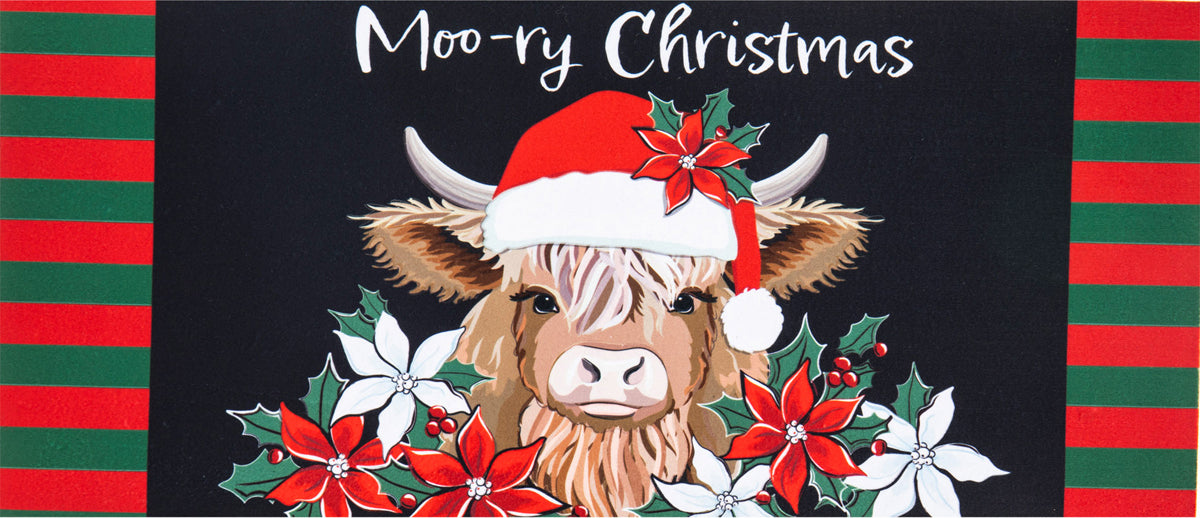 Moo-ry Christmas Sassafras Switch Mat