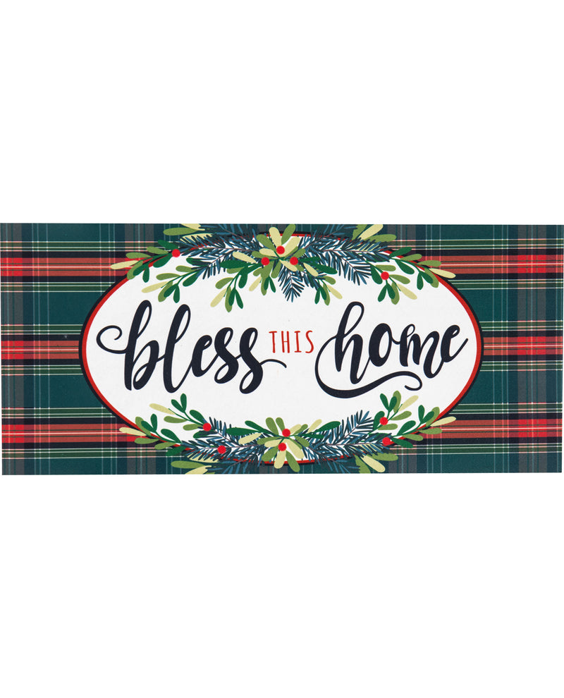 Bless This Home Holiday Sassafras Switch Mat