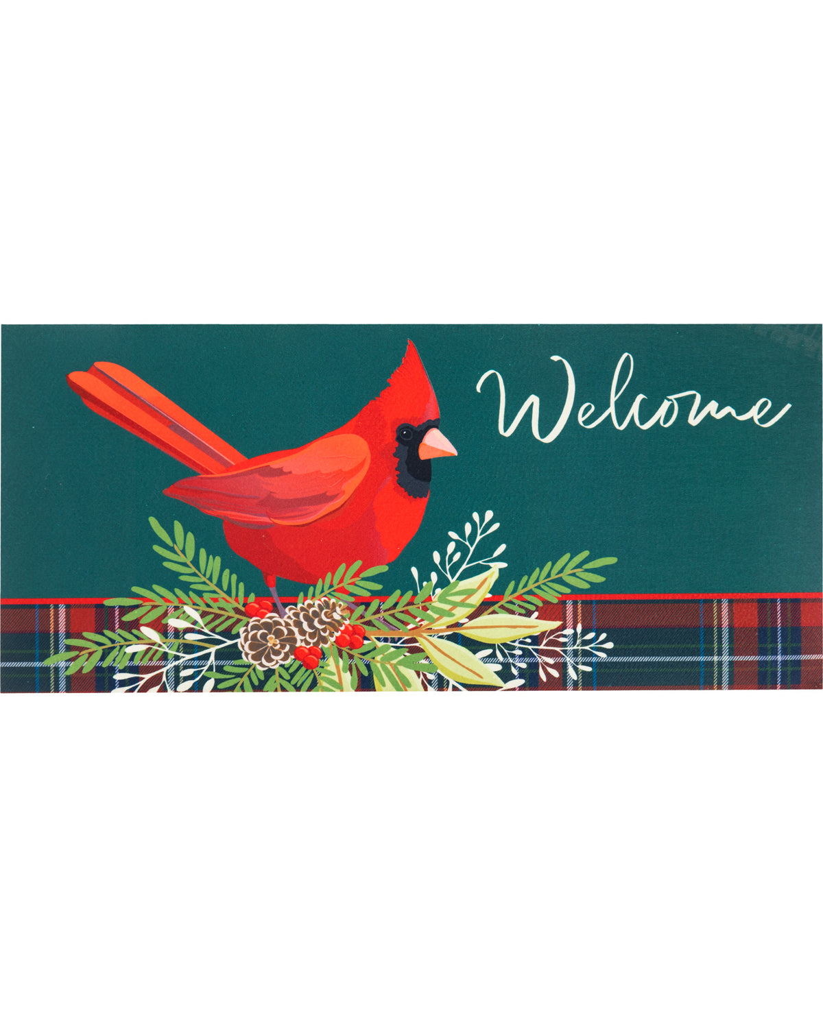 Plaid Cardinal Holiday Sassafras Switch Mat