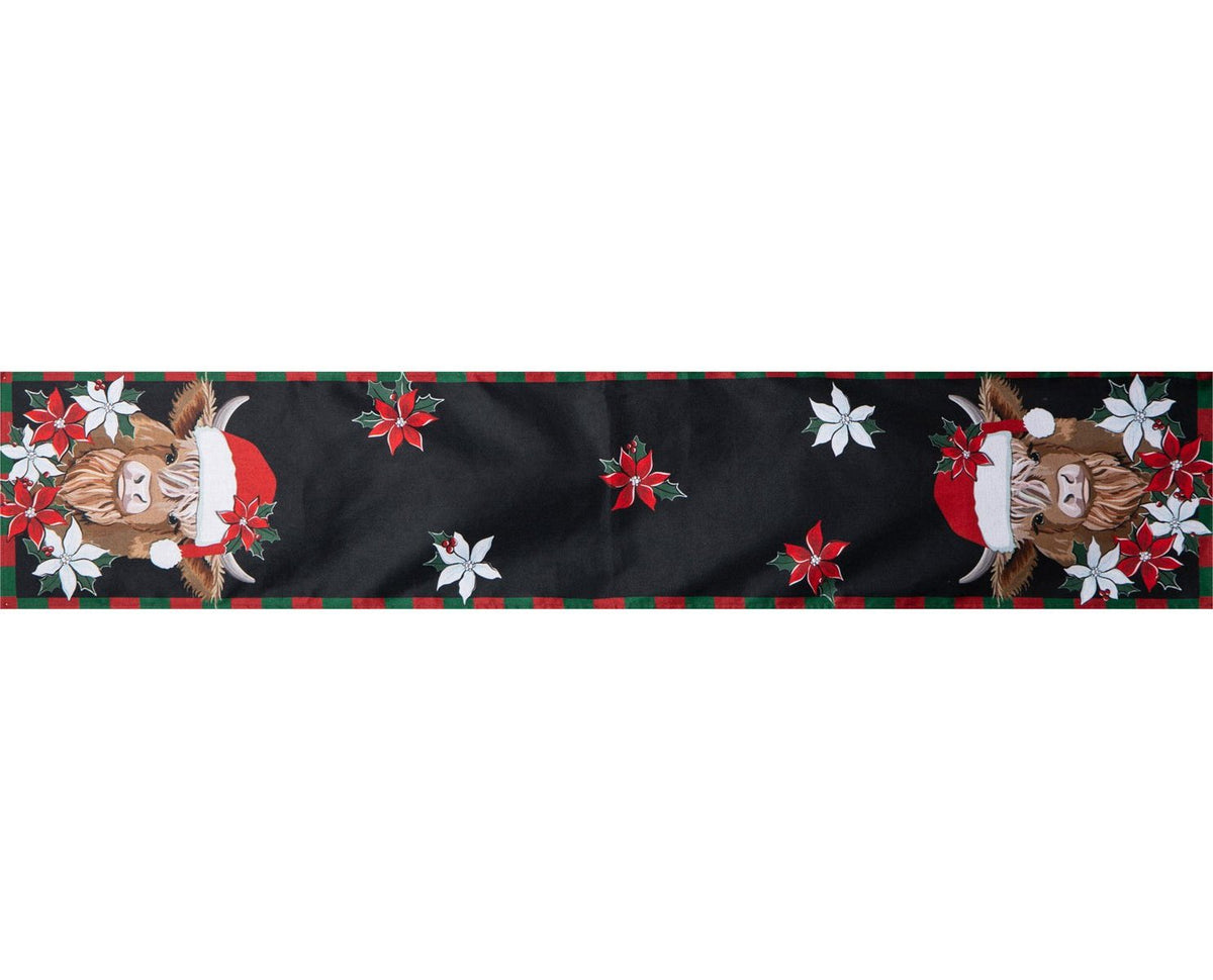 Moo-ry Christmas Table Runner