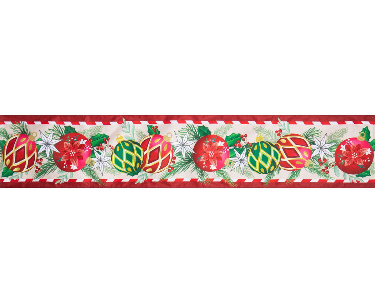 Hanging Ornaments Table Runner