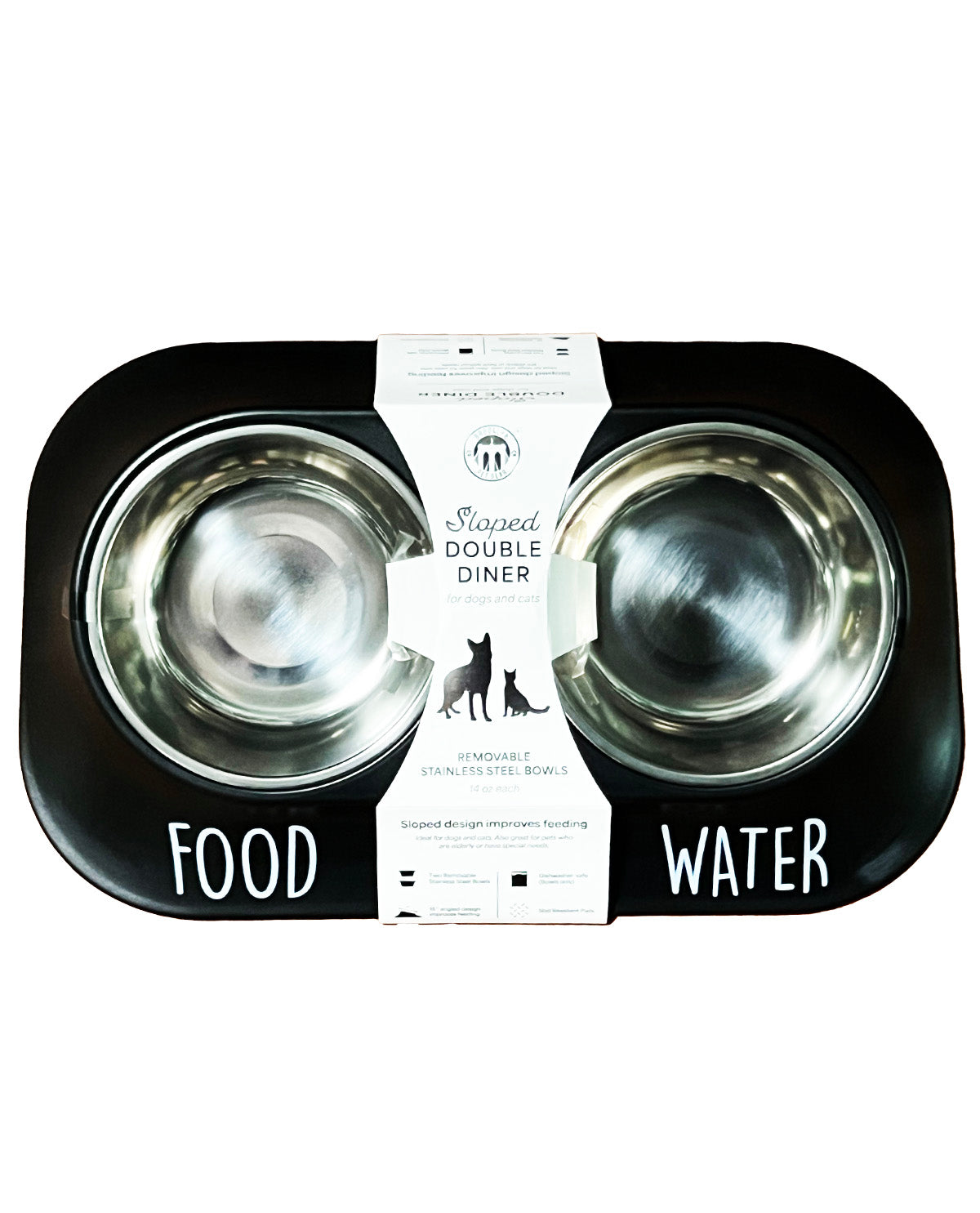 Dog Double Bowl Dinner Set