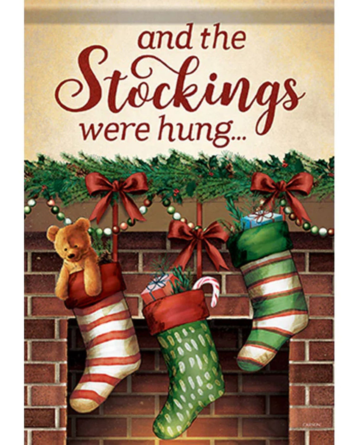 Christmas Stocking Garden Flag