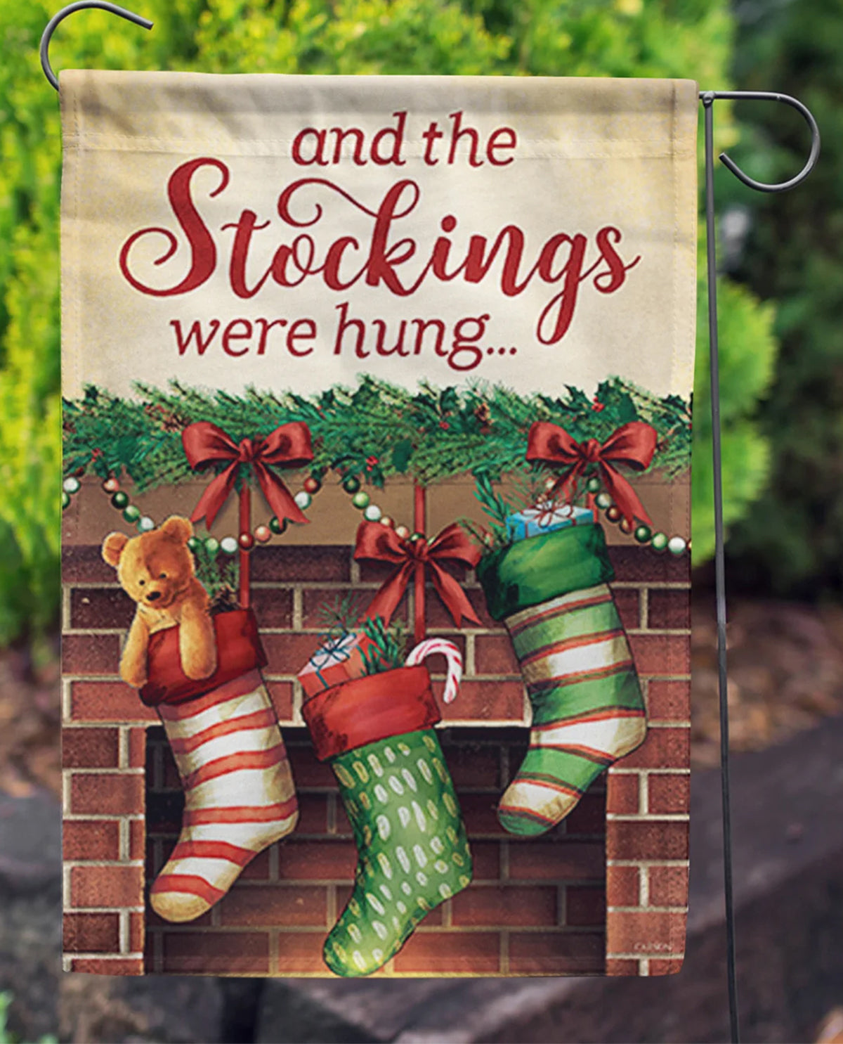 Christmas Stocking Garden Flag