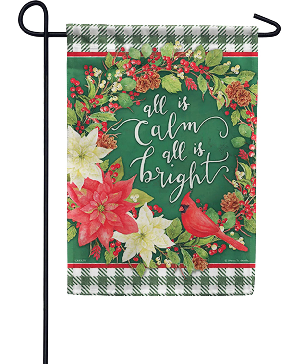 All Is Calm Garden Flag