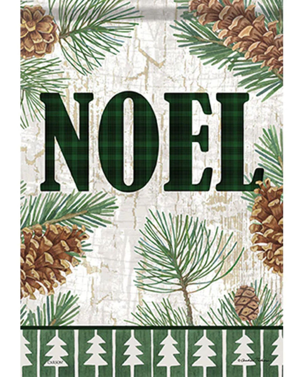 Noel & Pine Garden Flag