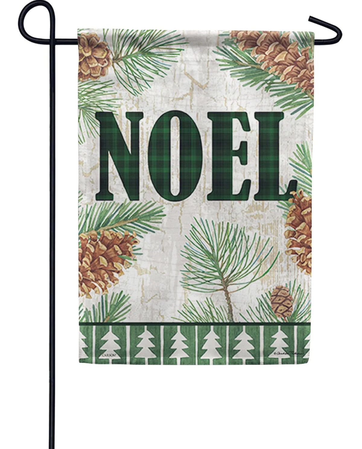 Noel & Pine Garden Flag