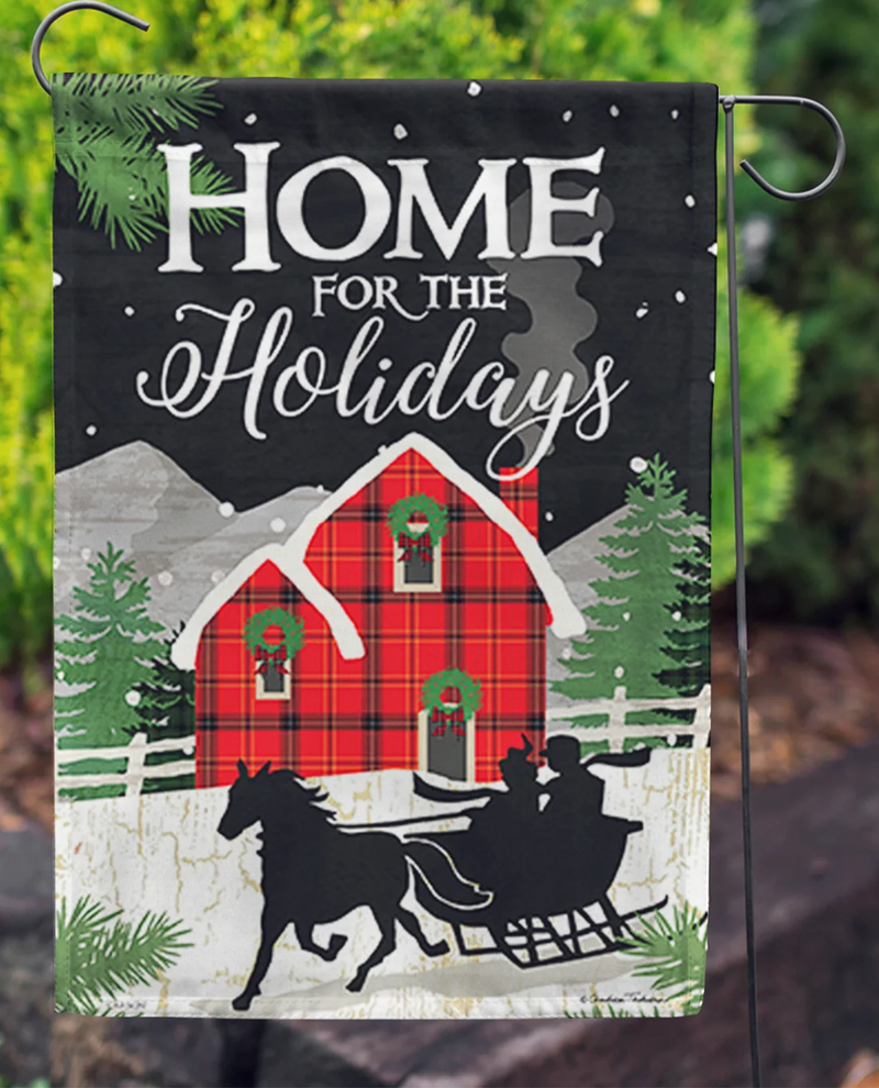 Home for the Holidays Garden Flag