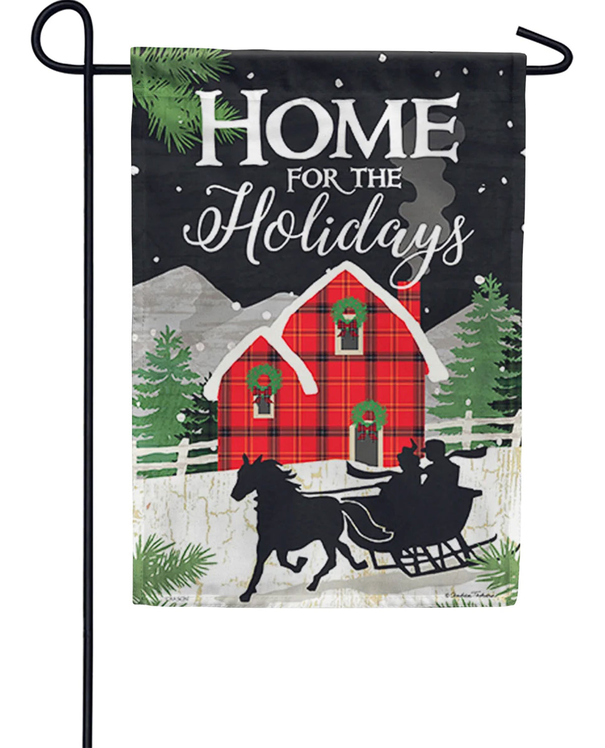 Home for the Holidays Garden Flag