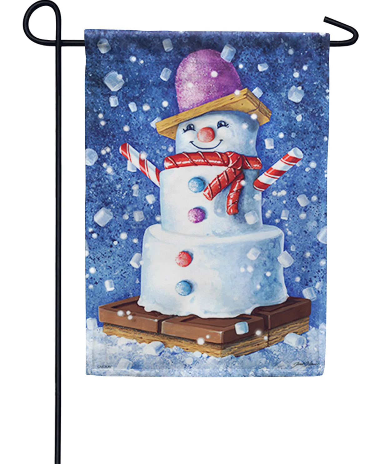 S'More Snow Please Garden Flag