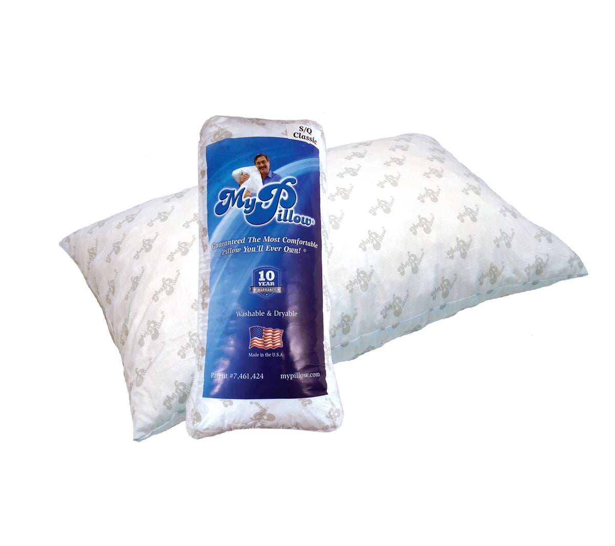 MyPillow Two Pack Standard Medium Fill Bed Pillow