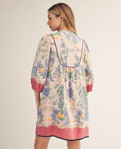 Jodifl Floral Print Dress Pink