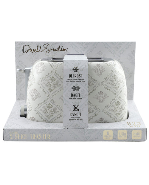 Set of two patterned cloths in packaging with a label on a white background