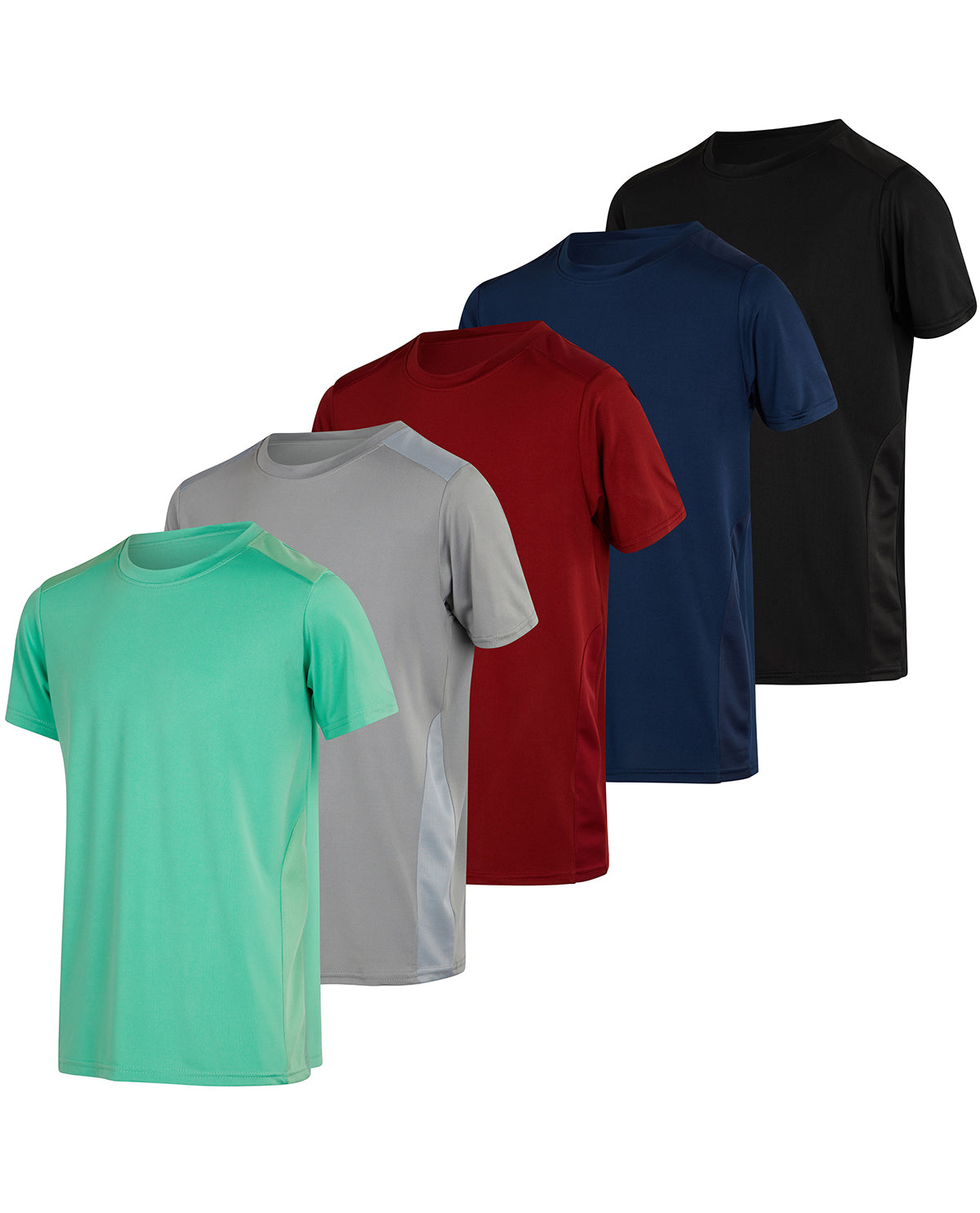 Real Essentials Boys Dry Fit Active Athletic T-Shirt