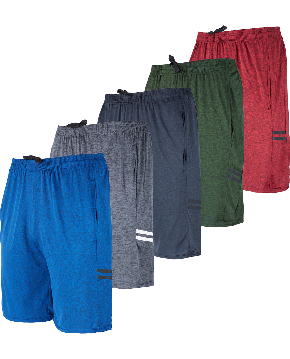 Real Essentials Men's Sweat Resistant Active Performance Shorts