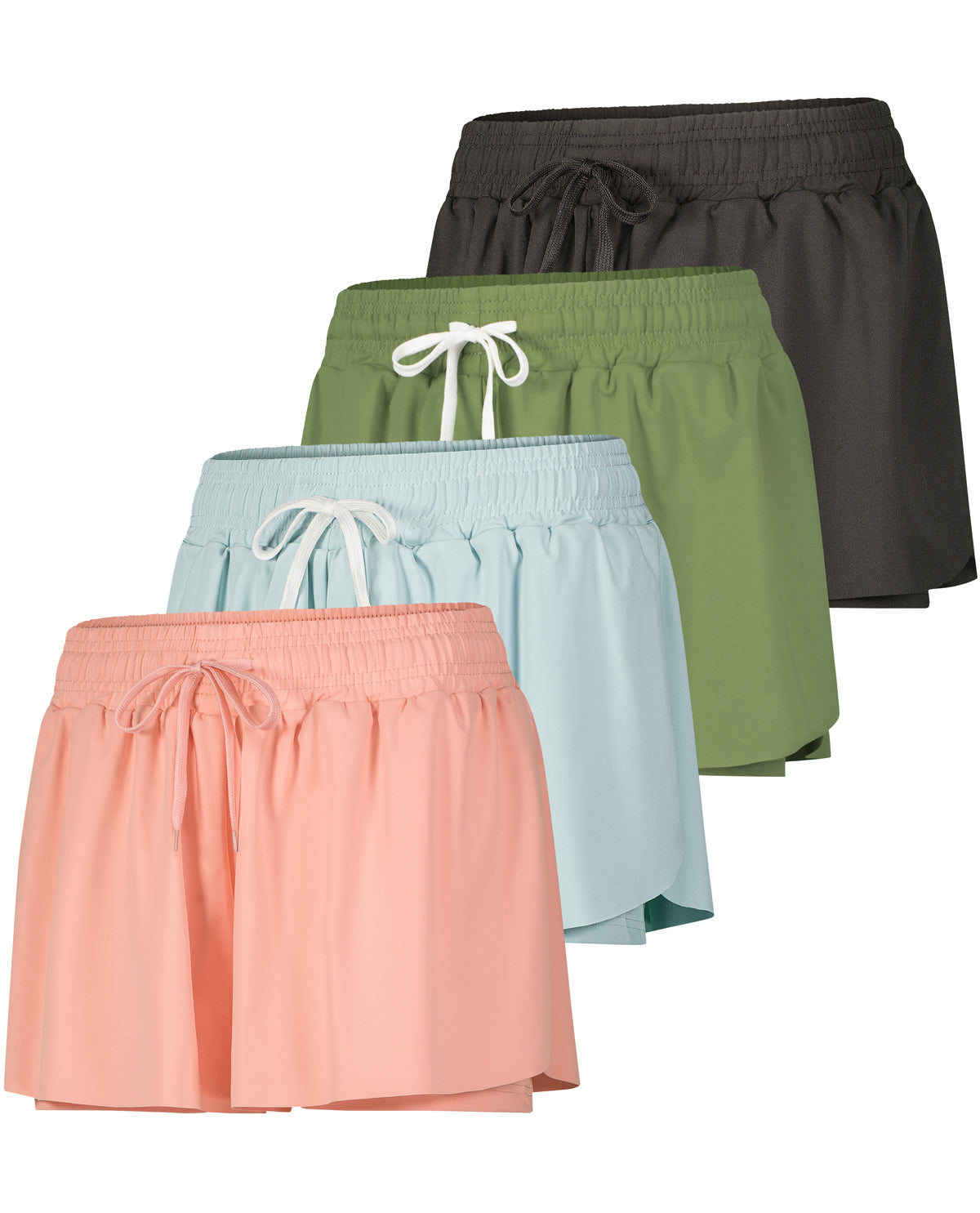 Real Essential Women's Flowy Dry Fit Running Shorts