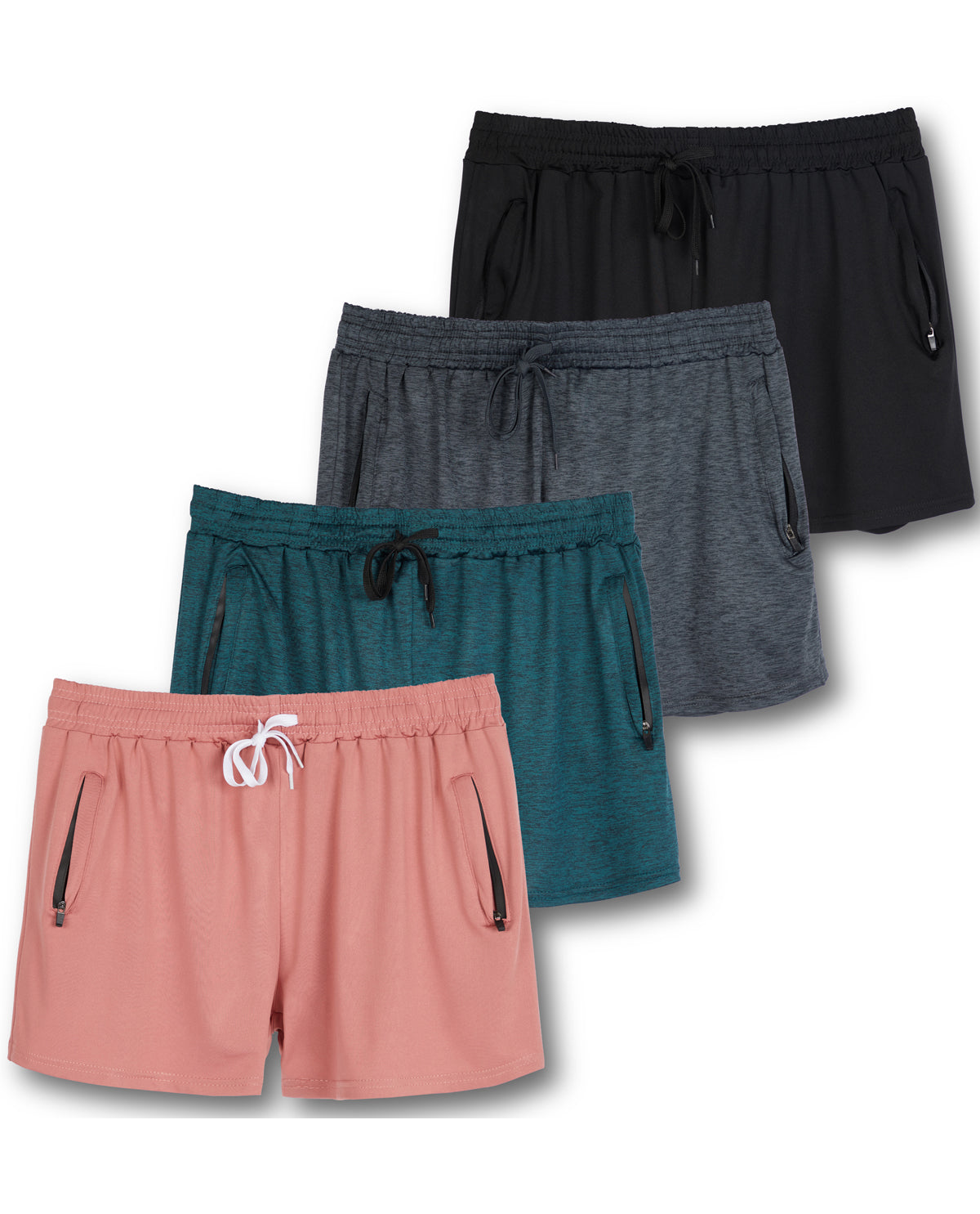 Real Essentials Women's Athletic Performance Dry-Fit Shorts