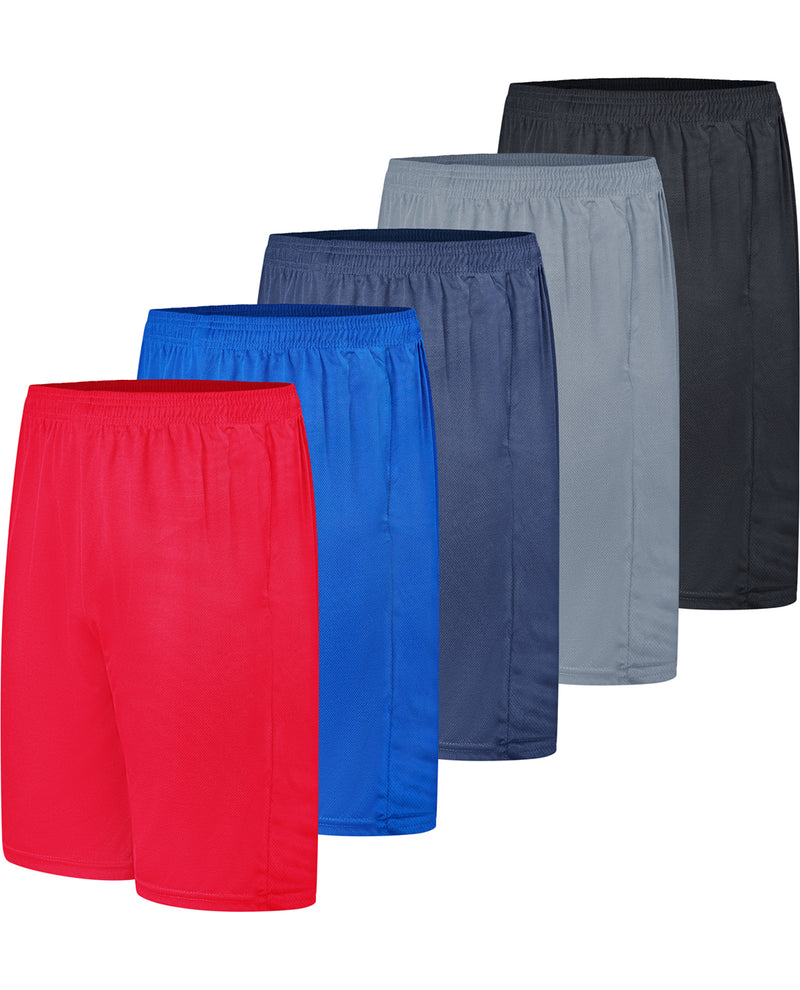 Real Essentials Men's Big & Tall Dry Fit Performance Mesh Shorts
