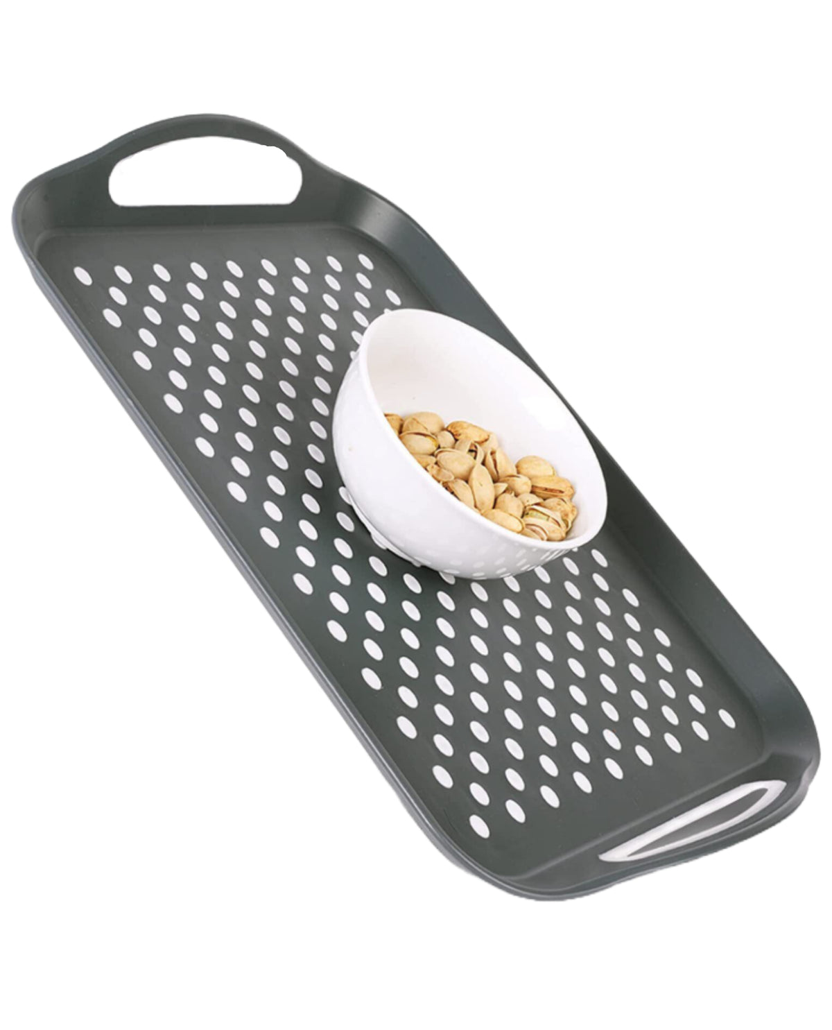 Non-Slip Silicone Tray White/Grey